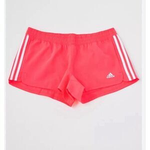 Adidas Women's 3-Stripes Pacer Woven Shorts Training Size XL Pink/White‎